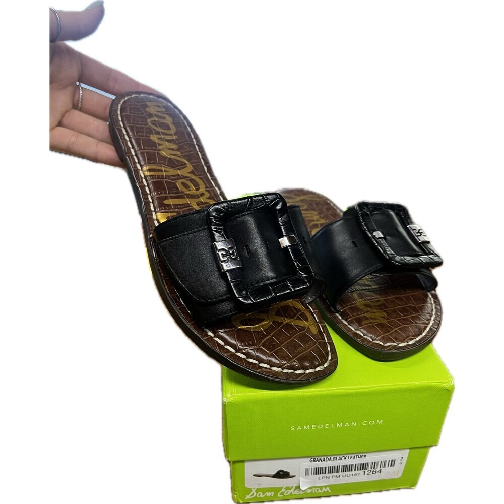 Sam Edelman Black Slide Sandals